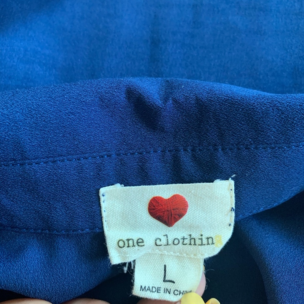 One clothing navy & coral tank top - Picture 6 of 6